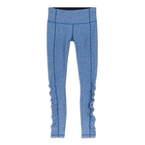 lululemon athletica Pants - Lululemon Run Turn Around Tight Leggings Heathered Rugged Blue Size 6